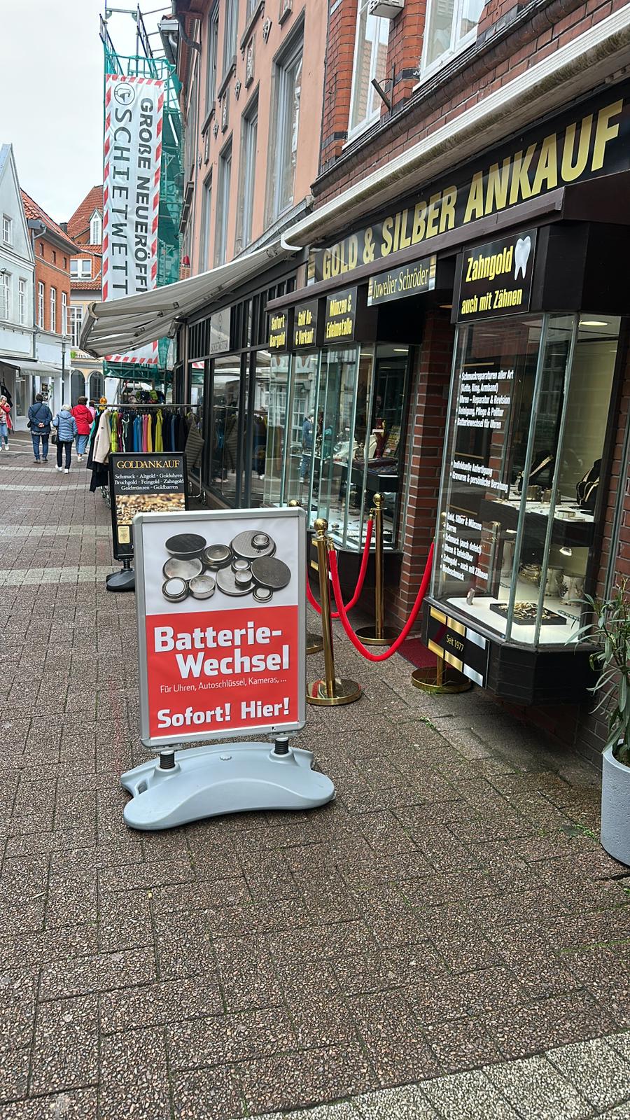 Innenansicht Juwelier / Edelmetall-Ankauf